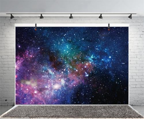 AOFOTO 8x6ft Deep Space Galaxy Nebula Backdrop Universe Sparkling Galactics Starry Sky Milky Way Stars Background for Photography Kid Adult Birthday Party Events Decoration Photo Studio Prop Vinyl - Image 3