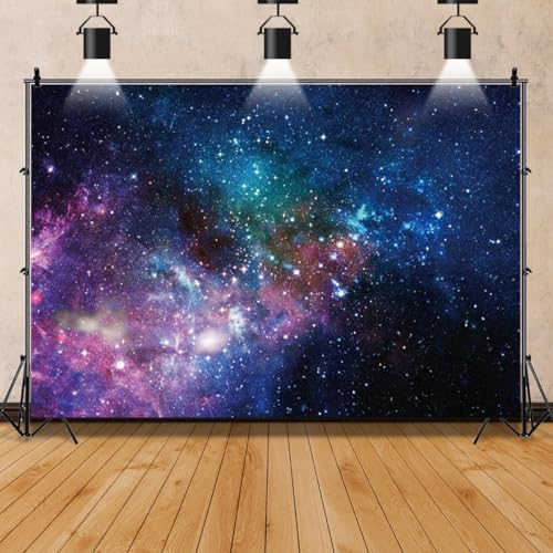 AOFOTO 8x6ft Deep Space Galaxy Nebula Backdrop Universe Sparkling Galactics Starry Sky Milky Way Stars Background for Photography Kid Adult Birthday Party Events Decoration Photo Studio Prop Vinyl - Image 5