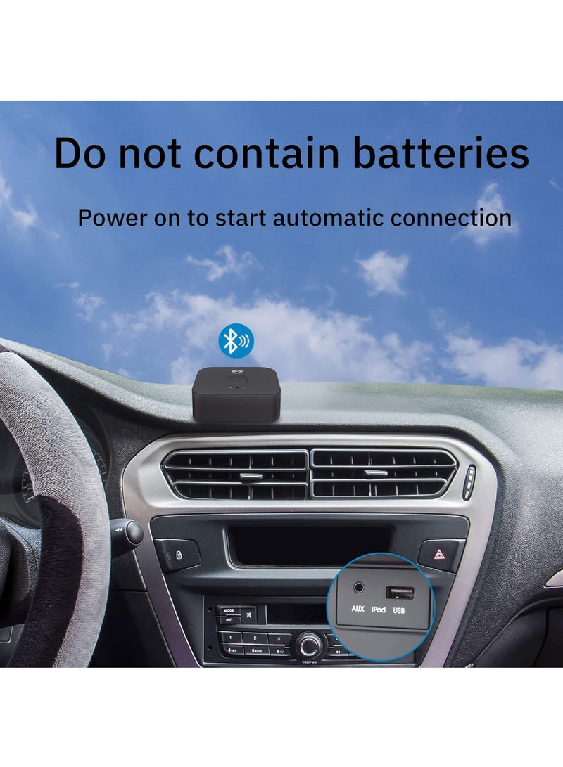 Bluetooth 5.0 Audio Receiver Adapter NFC Wireless Bluetooth Extender 3.5Mm AUX or RCA Input Speaker Bluetooth Audio Adapter for Music Streaming Audio Systems Car and Home Stereo Theater Systems - Image 4