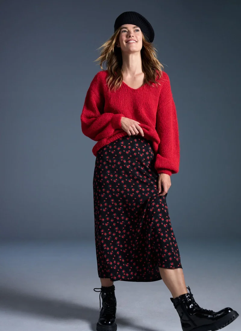 Matalan Red V-Neck Jumper