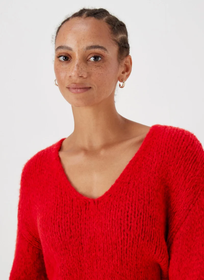 Matalan Red V-Neck Jumper