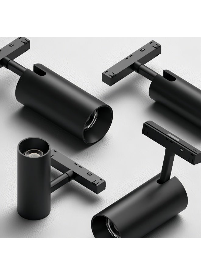 NERFA Spot on magnetic track, black color with cream lighting - stylish modern design - Image 1