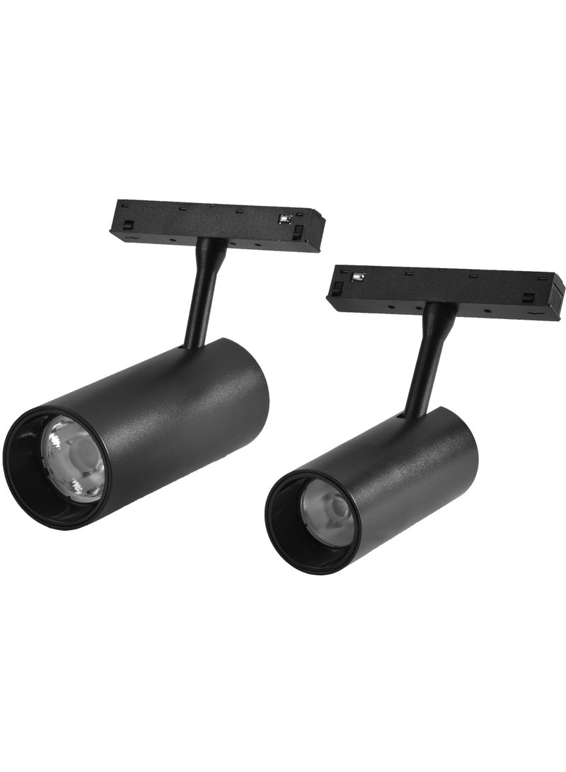 NERFA Spot on magnetic track, black color with cream lighting - stylish modern design - Image 2