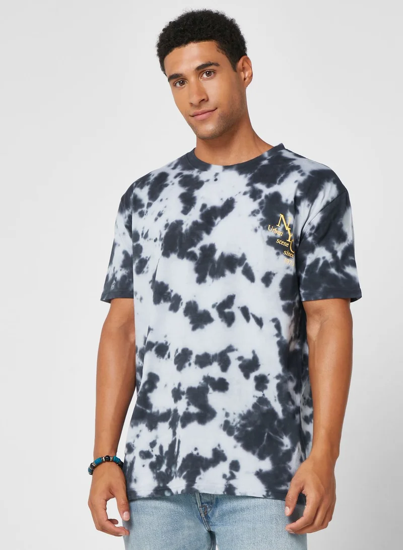 سفنتي فايف Tie Dye T Shirt