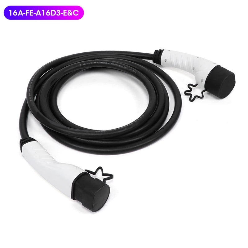 Junlucki 16A/32A EV , Electric Car Portable EV Charging Cable with 3‑Phase Circuit Electric Vehicle Charging Station EV Charging Station for Home/Travel/Emergency Charging, - Image 3