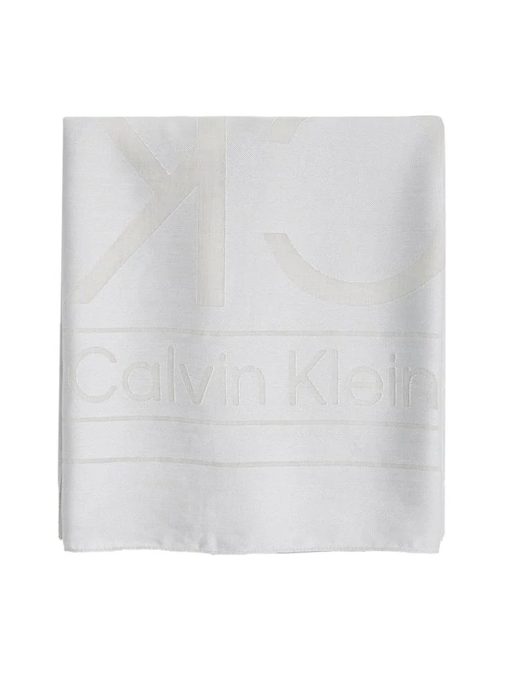 CALVIN KLEIN LARGE MONOGRAM SCARF
