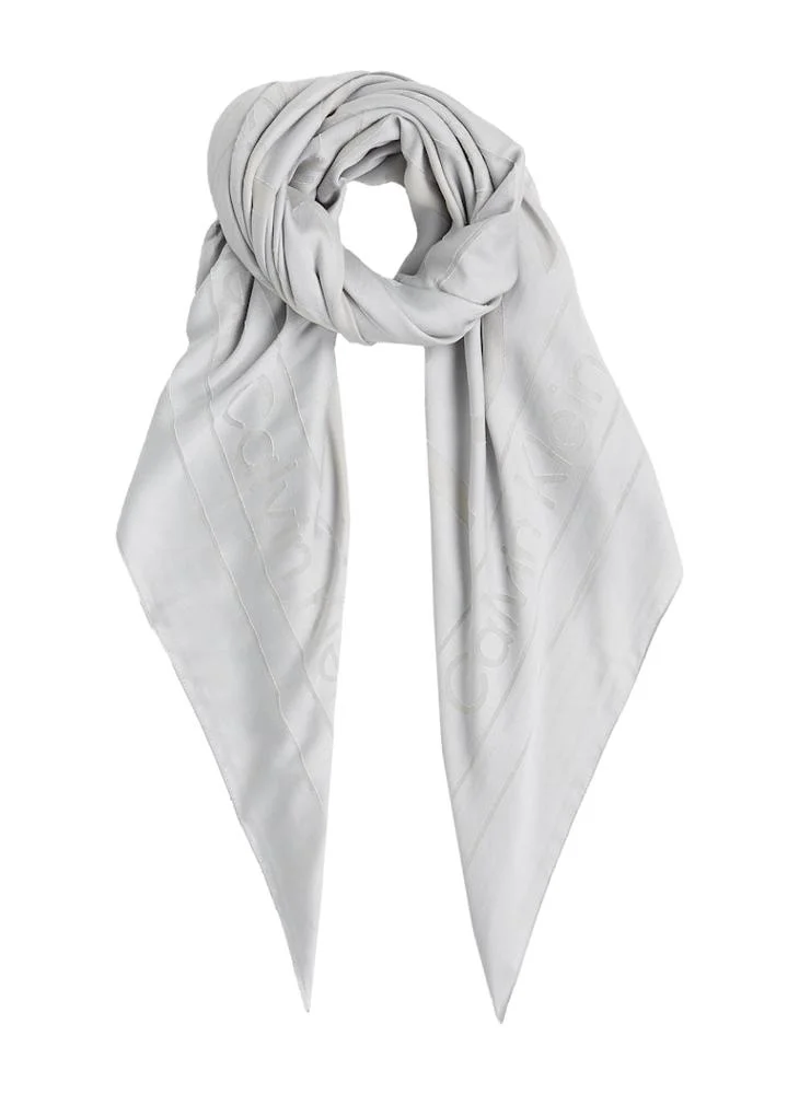 CALVIN KLEIN Burnout Monogram Scarf