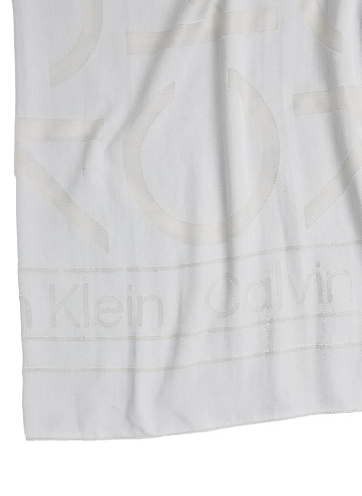 CALVIN KLEIN Burnout Monogram Scarf