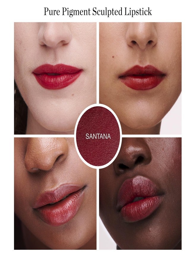 Ogee Full Bloom Sculpted Lipstick (Santana - Cherry Red) - Long Lasting Organic Lipstick with Jojoba Oil & Micro Hyaluronic Acid - 70% Organic Ingredients & Made in USA - Image 2