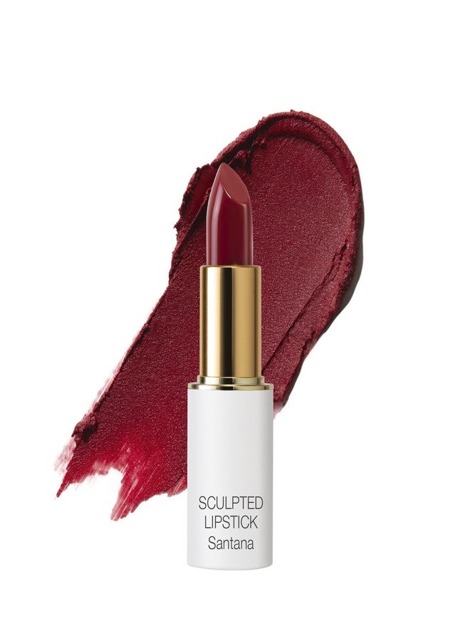 Ogee Full Bloom Sculpted Lipstick (Santana - Cherry Red) - Long Lasting Organic Lipstick with Jojoba Oil & Micro Hyaluronic Acid - 70% Organic Ingredients & Made in USA - Image 1