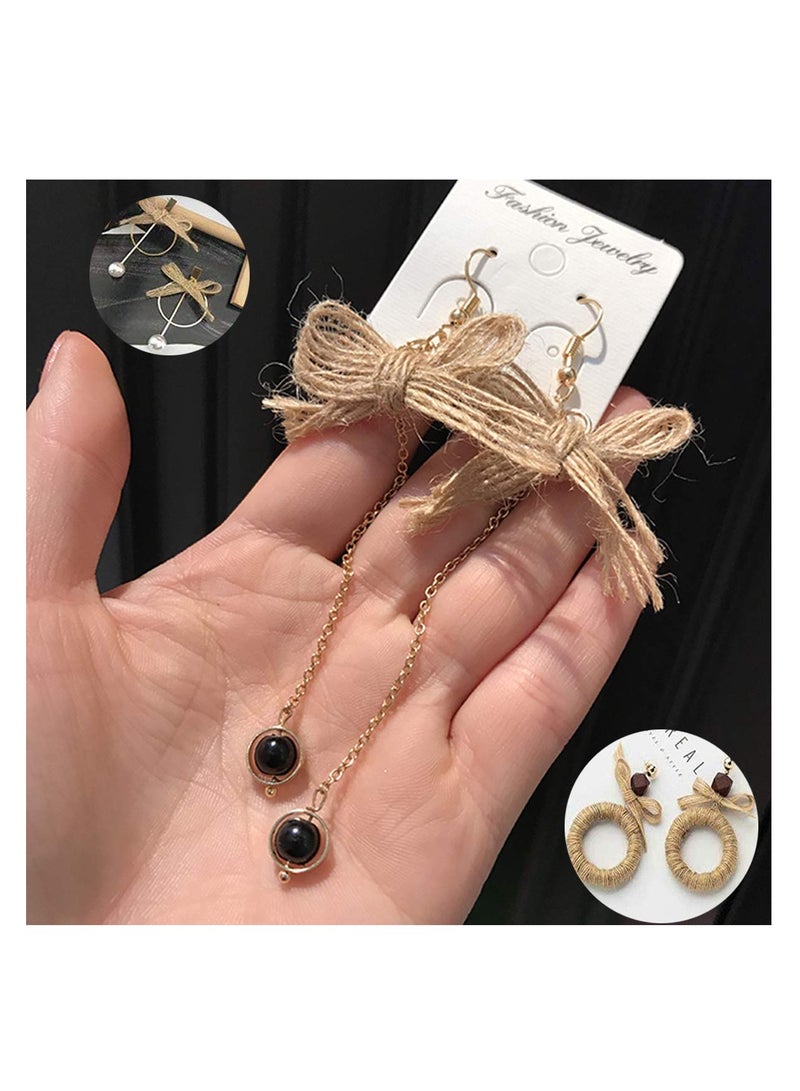 SYOSI 6 Rolls Jute Ribbon, Hessian Fabric Ribbons, Natural Jute Burlap Craft Ribbon for DIY Crafts Wedding Party Decoration House Gifts Decoration  (1.5cm,2cm,3cm) - Image 5