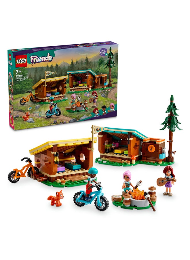 LEGO LEGO Friends Adventure Camp Cosy Cabins 42624 (437) Pieces  - Image 1