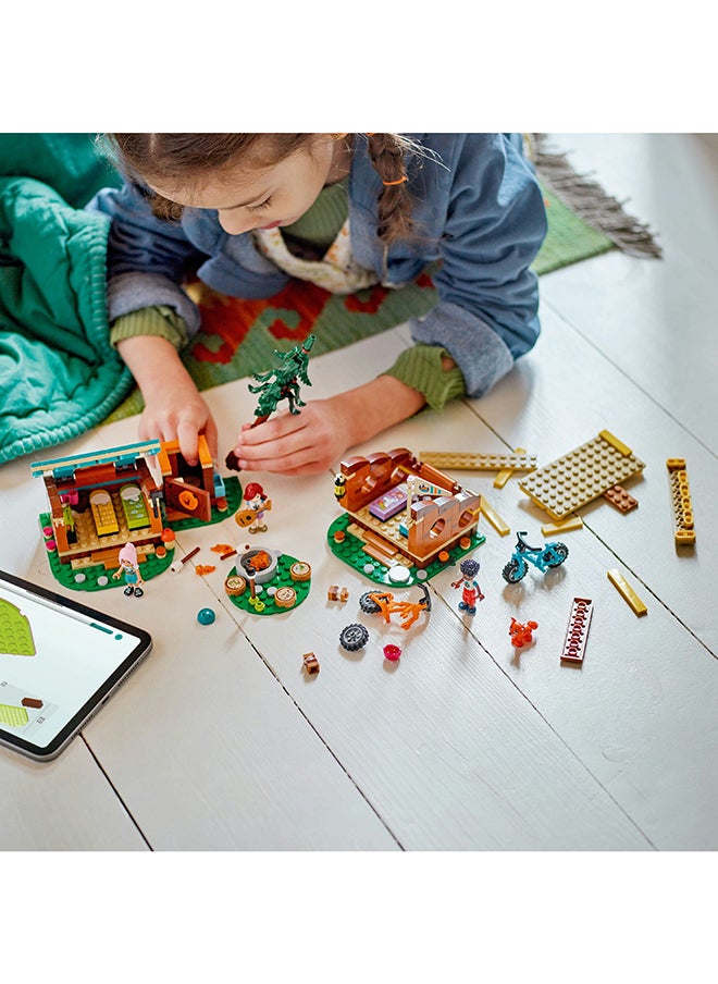 LEGO Friends Adventure Camp Cosy Cabins Camping Toy Set, Kids’ Nature Playset, Pretend Play For Girls And Boys Aged 7 Years And Over With 3 Mini-Doll Characters And A Fox (437 Pieces) 42624  - Image 4