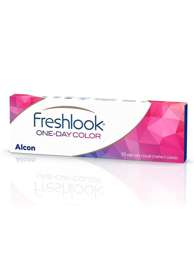 Fresh Lock one day color Lenses Played From 10pcs Attractive Green Color For Single Use Without Force Correction