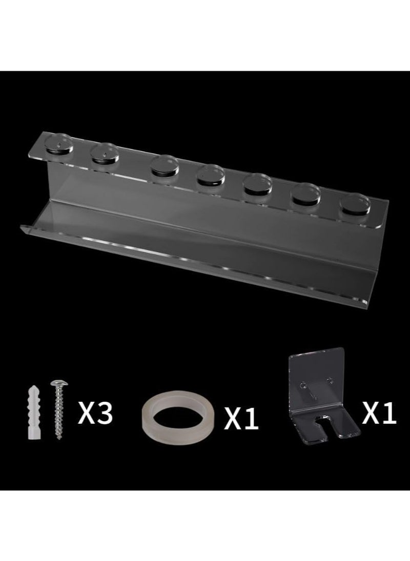 Eworld Acrylic Storage Holder for Dyson Airwrap Styler Accessories, Features 7 Holes, Long Barrel & Diffuser for Neat Organization on Countertop in Bathroom, Kitchen and Beyond  - Image 5