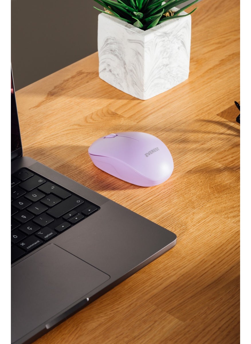 Everest Smw-88 USB Purple 2.4ghz Wireless Mouse  - Image 4