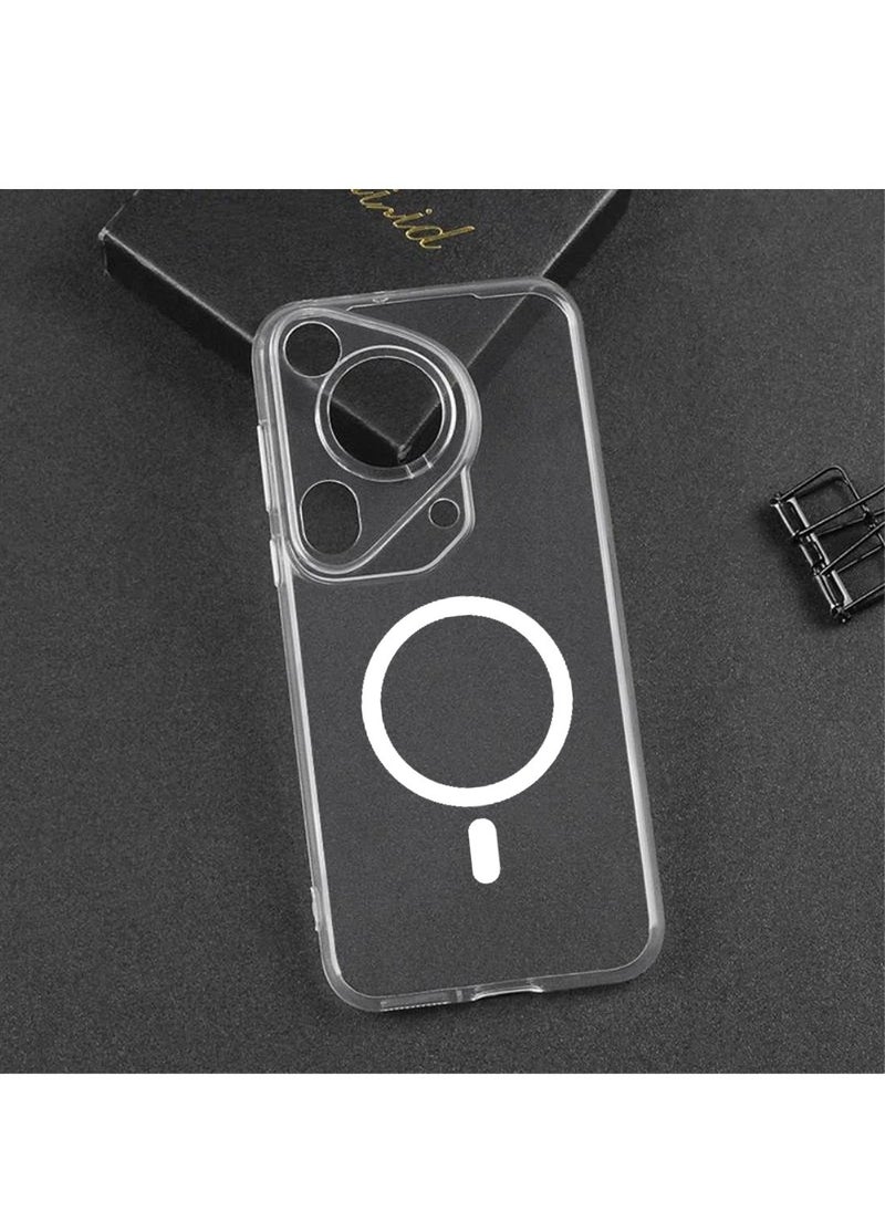 Techie - Huawei Pura 70 Ultra Clear Case with MagSafe – Slim, Anti-Yellowing Cover with Camera Lens Protection, Magnetic Holder Compatible - Image 1