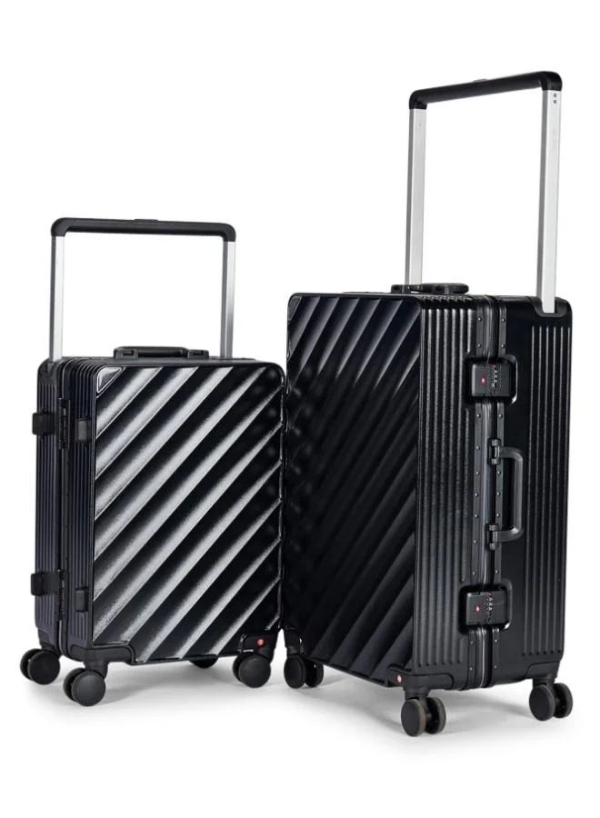 LIMRA travel bags from limra made of pc , consisting of two pieces , size 20"-24" inches, black color
