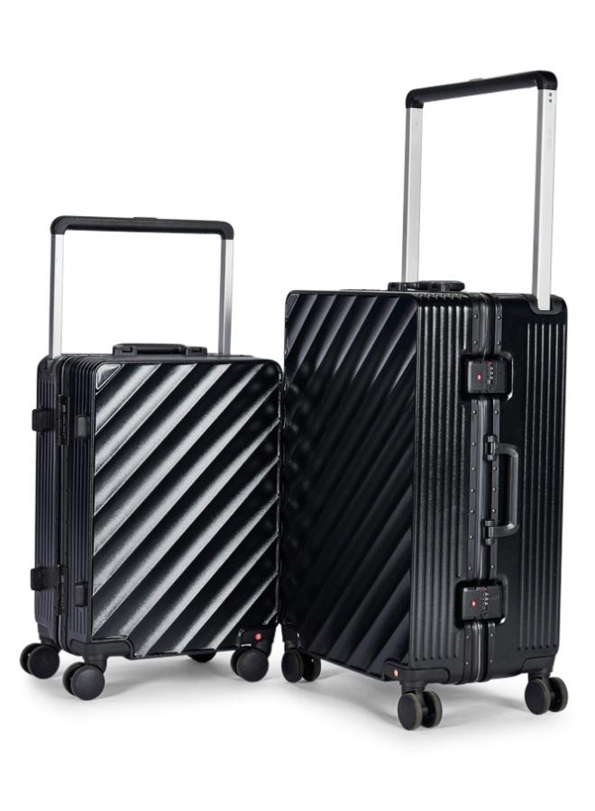 LIMRA travel bags from limra made of pc , consisting of two pieces , size 20"-24" inches, black color - Image 1