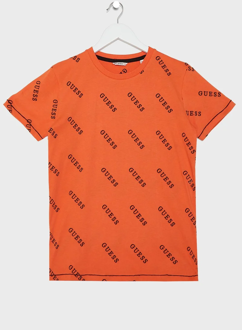 GUESS Kids Logo Printed T-Shirt