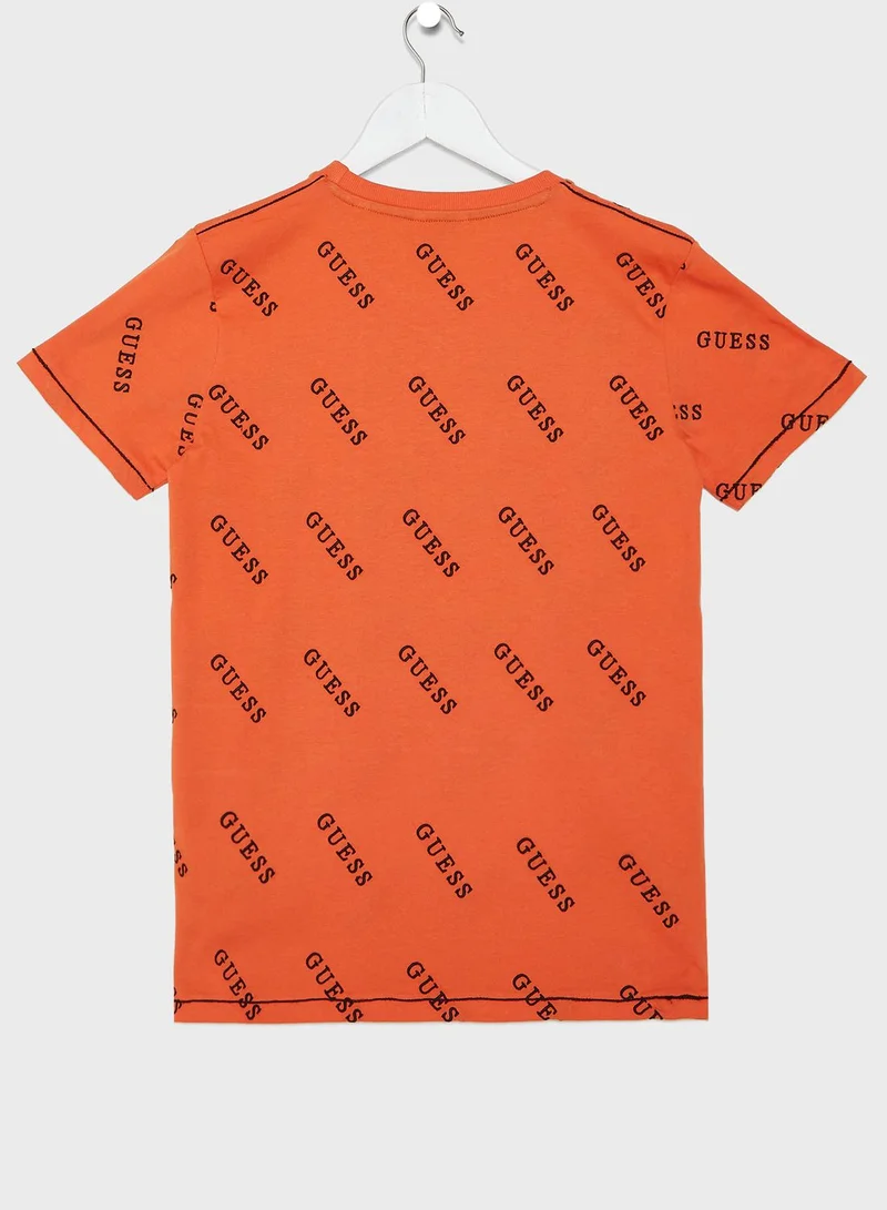 GUESS Kids Logo Printed T-Shirt
