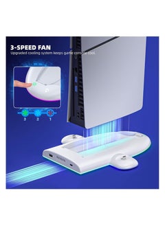 DOBE Cooling Station and Controller Charging Station for PS5 Slim Stand  - Image 3