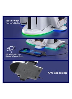 DOBE Cooling Station and Controller Charging Station for PS5 Slim Stand  - Image 5