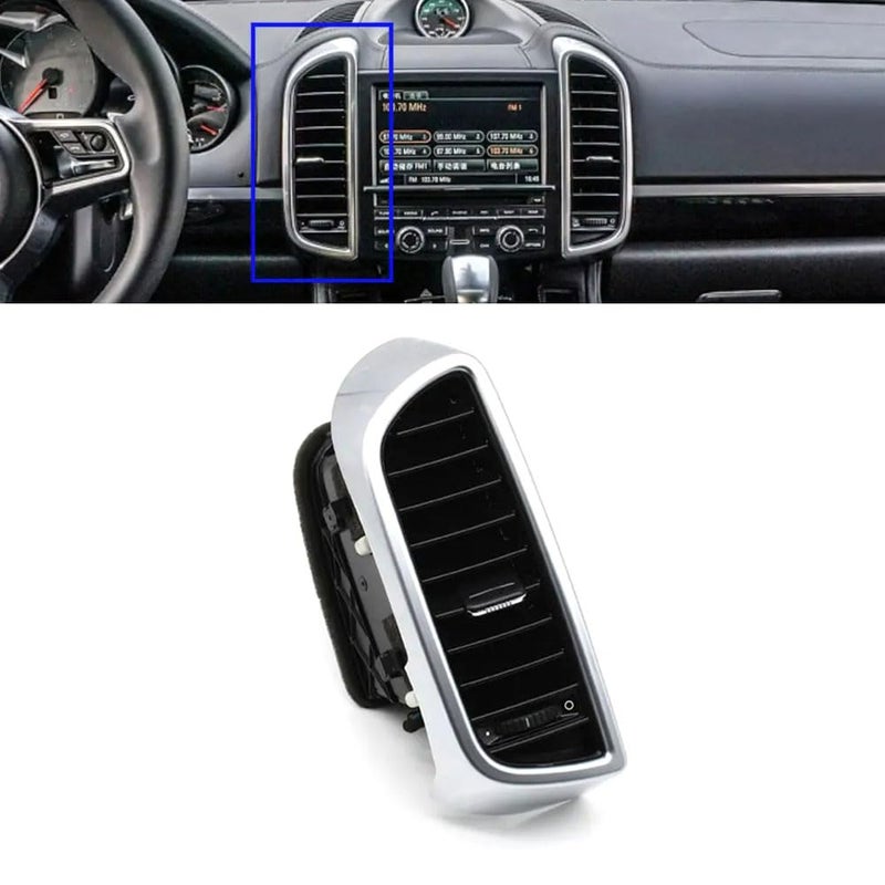 Goodithy Compatible with Porsche Cayenne 7P5 Front Center LeftRight Air Conditioning Complete Assembly Central Middle AC Vent Outlet Assembly 2010 2011 2012 2013 2014 2015 CentralLeft