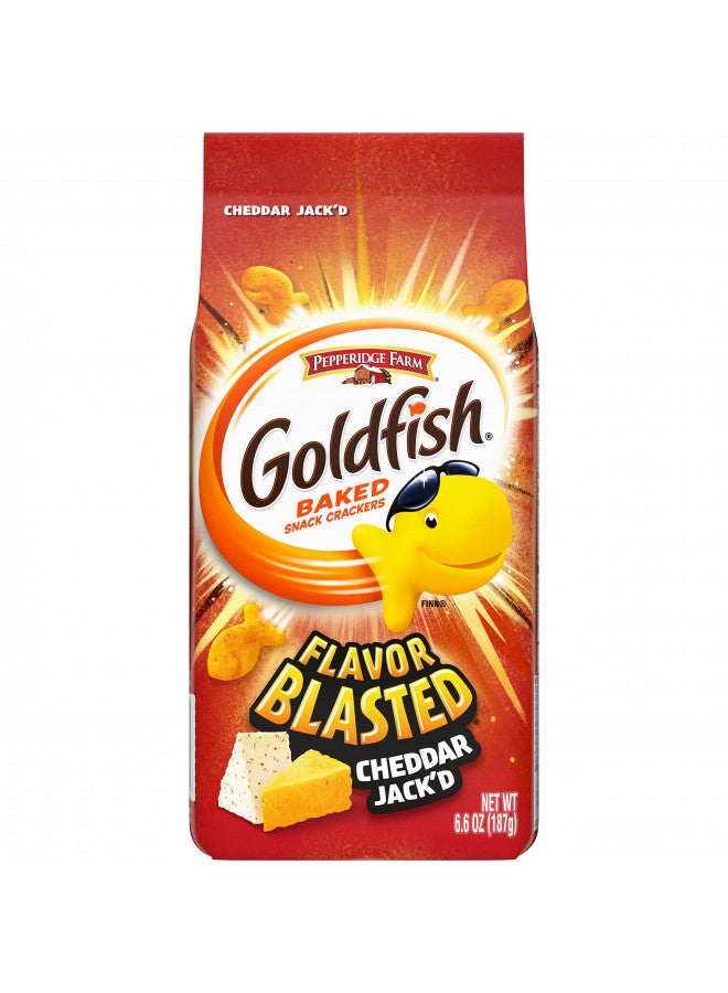 Pepperidge Farm Pepperidge Farm Goldfish Flavor Blasted Cheddar Jack'd Crackers, 6.6 oz. Bag  - Image 1