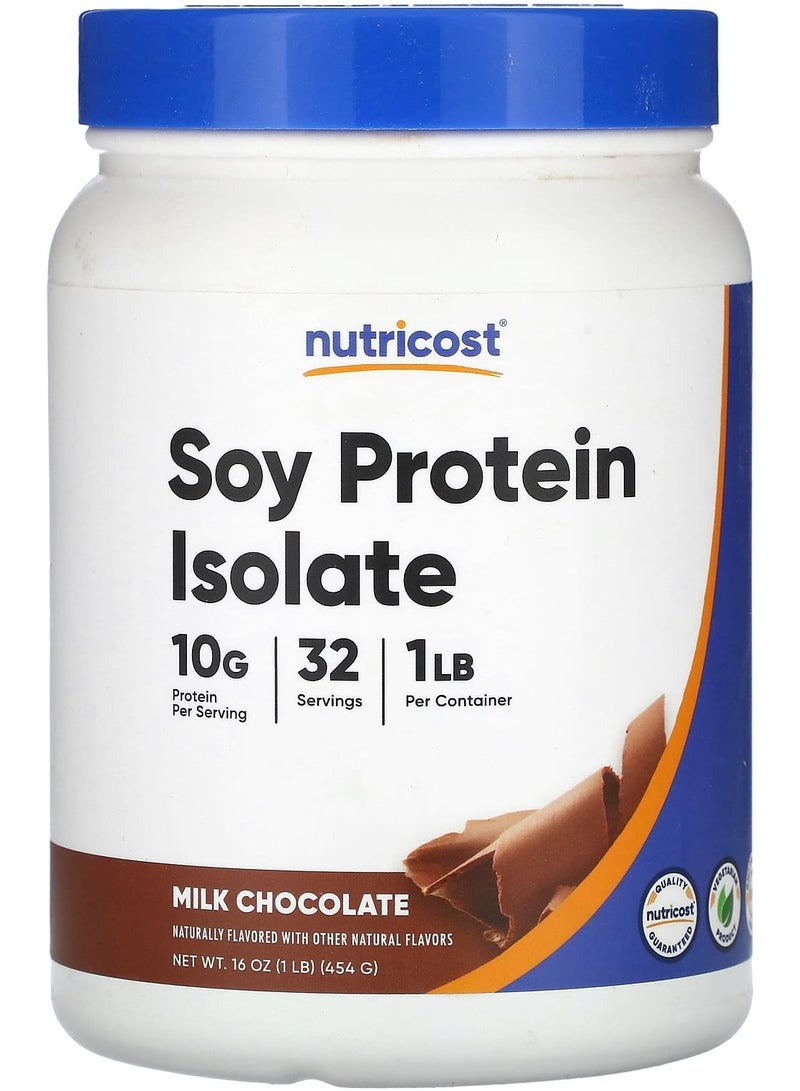 Soy Protein Isolate, Milk Chocolate, 1 lb (454 g)