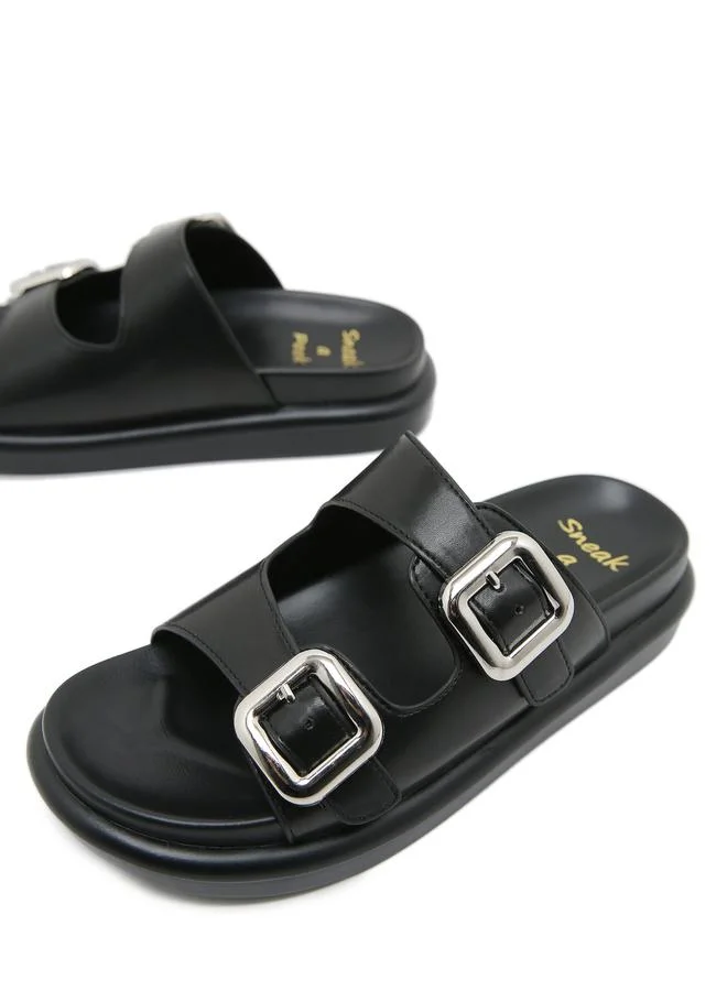 Sneak-a-Peek Sneak-a-Peek Comfort Double Buckle Flatform Sandals