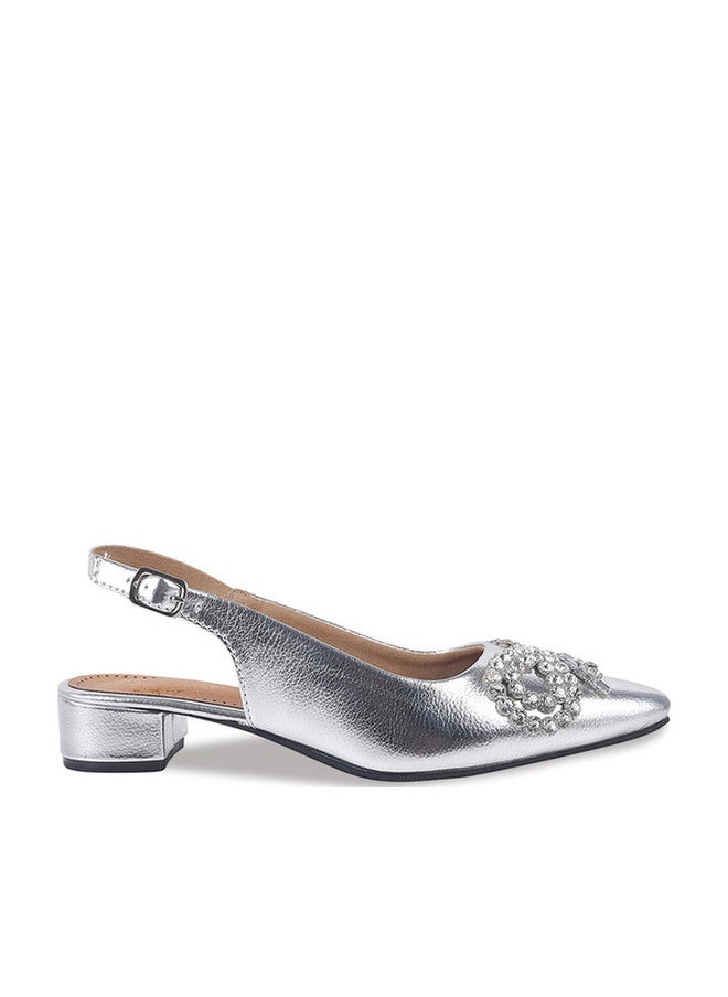 Shoetopia صنادل شوتوبيا للبنات ذات الكعب الكتلة المزخرف - Image 1