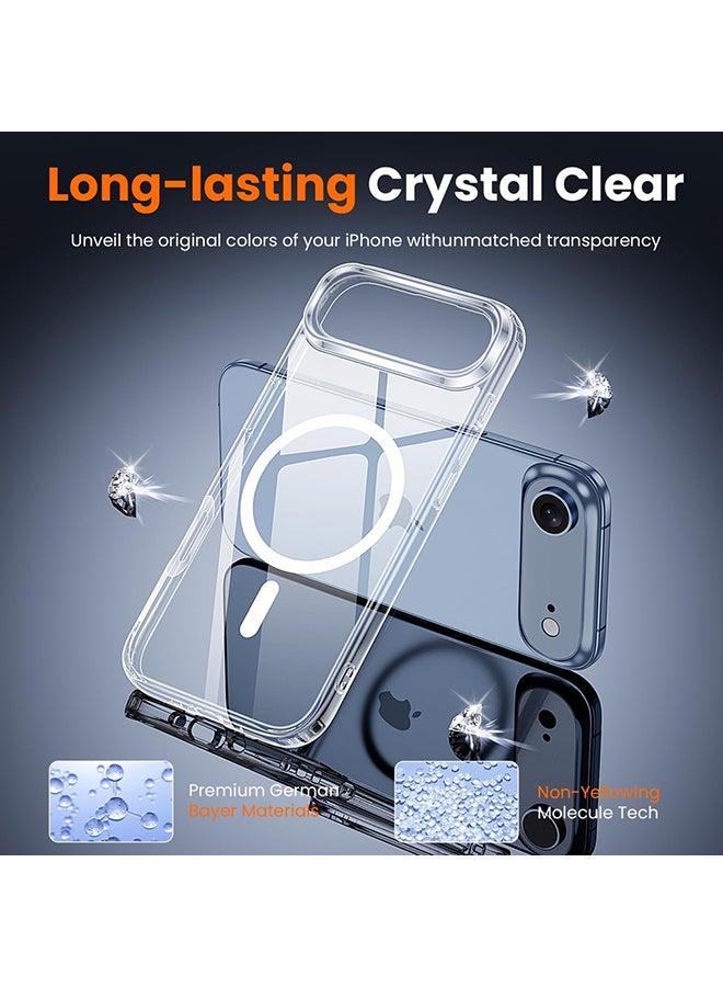 O Ozone (3 in 1) Magnetic Case Compatible with iPhone Air Cover with Front Tempered Glass Screen Protector & Camera Lens Protector & Anti-Yellowing Shockproof Cover - Image 5