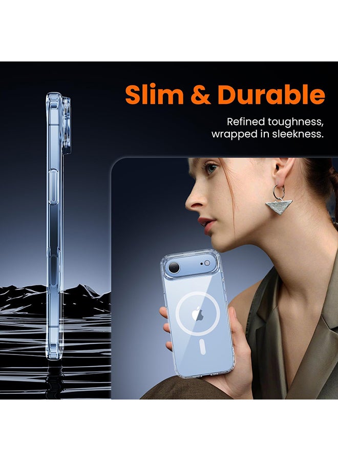 O Ozone (3 in 1) Magnetic Case Compatible with iPhone Air Cover with Front Tempered Glass Screen Protector & Camera Lens Protector & Anti-Yellowing Shockproof Cover - Image 4