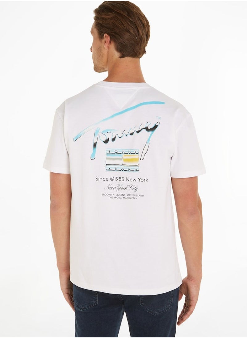 TOMMY JEANS - Logo Crew Neck T-Shirt - Image 1