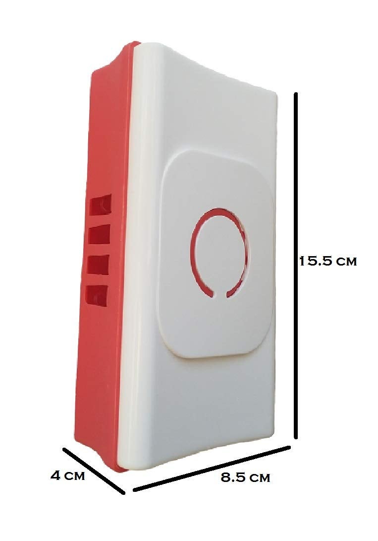 VOLtORb VOLtORb XING Stereophonic Ding Dong Bell WhiteOrange Color Rectangular Shape 1 Piece Door Bell - Image 2
