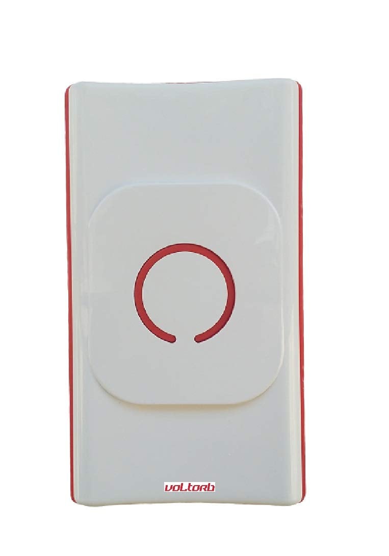 VOLtORb VOLtORb XING Stereophonic Ding Dong Bell WhiteOrange Color Rectangular Shape 1 Piece Door Bell - Image 1