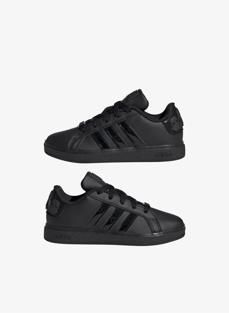 اديداس أحذية أديداس ستار وورز جراند كورت . للأطفال باللون الأسود