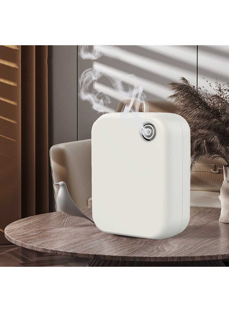 CityRiya-Long Essential Oil Diffuser, Smart Scent Air Machine, Waterless Cold Air Diffuser, Aromatherapy Diffuser with Bluetooth, Air Freshener Fragrance Diffuser with Timer for Office Home (White) - Image 1