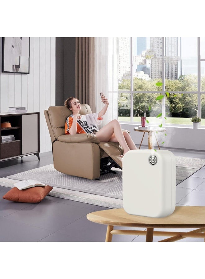 CityRiya-Long Essential Oil Diffuser, Smart Scent Air Machine, Waterless Cold Air Diffuser, Aromatherapy Diffuser with Bluetooth, Air Freshener Fragrance Diffuser with Timer for Office Home (White) - Image 5