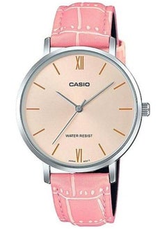 CASIO Casio Womens Quartz Watch, Analog Display and Leather Strap LTP-VT01L-4BUDF  - Image 1