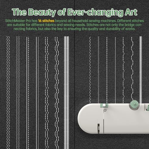 SnowVoice StitchMaster Pro:Ballet on twin needles.Sewing machine,sewing machine for beginners,Double needle and double thread,16 kinds of stitches.Sewing machine for Household,sewing machine for adults.white - Image 3