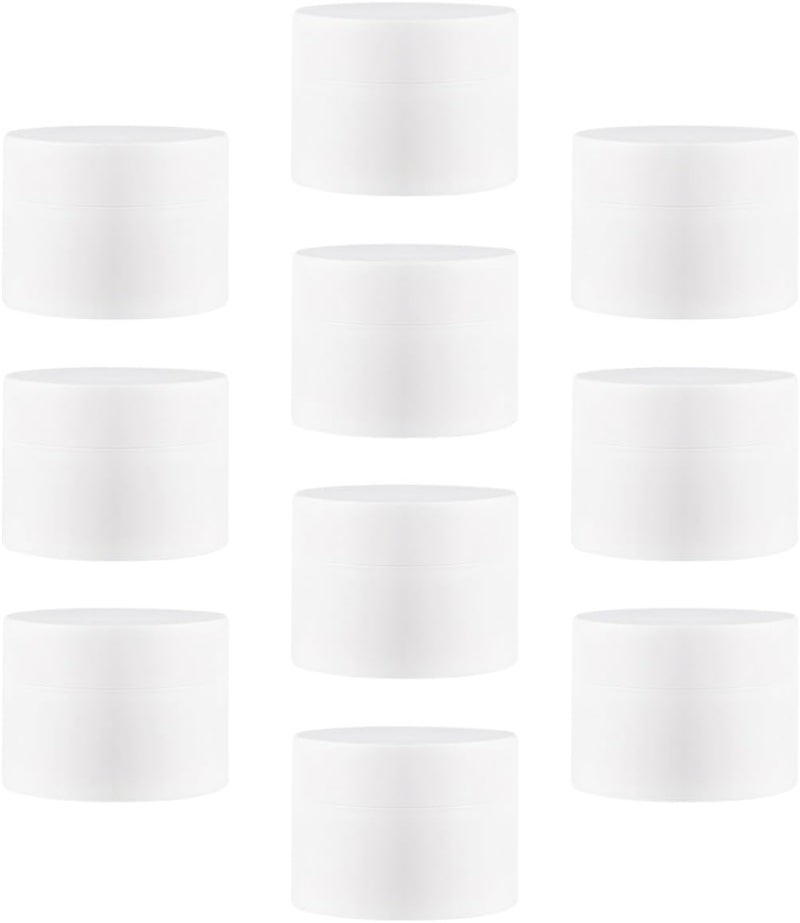 10pcs 15g Frosted Face Cream Jars Refillable Skin Care Sample Containers with Lids Travel Lotion Storage Pots for Cosmetics and Ointments - Image 1