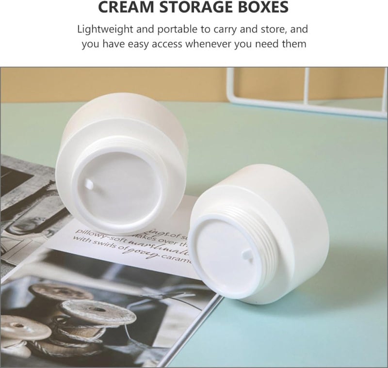10pcs 15g Frosted Face Cream Jars Refillable Skin Care Sample Containers with Lids Travel Lotion Storage Pots for Cosmetics and Ointments - Image 3