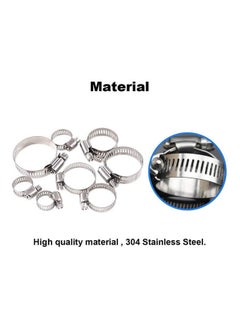 NIBEMINENT 100-Piece Adjustable Worm Gear Hose Clamps Assortment Kit for Automotive Mechanical Use  - Image 5