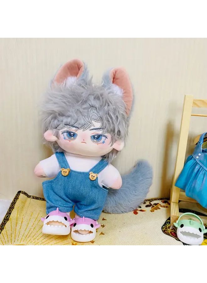 No Skeleton Anime Plush Doll 7 87inch Polyester Fiber Large Ears Tail Birthday Gift - Image 2