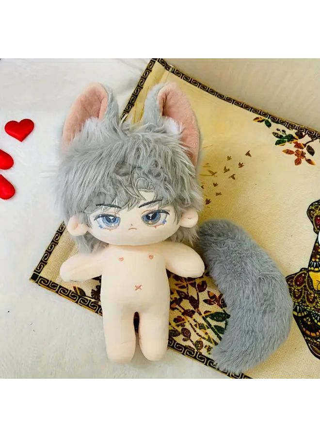 No Skeleton Anime Plush Doll 7 87inch Polyester Fiber Large Ears Tail Birthday Gift - Image 1