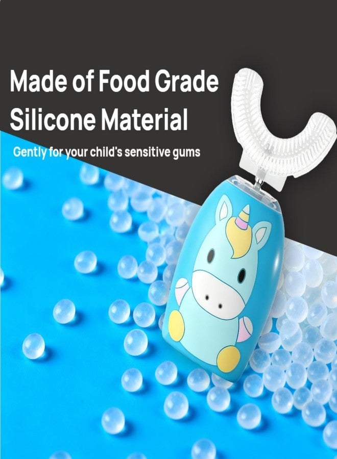 Non-Rechargeable U Shaped Toothbrush Kids, Soft Silicone Brush Head Whole Mouth Toothbrush, 360 ° Oral Teeth Cleaning Design for Toddler Toothbrushes Age 2-7 - Image 5