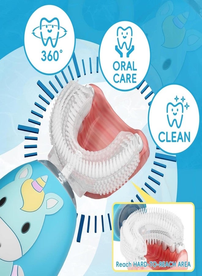 Non-Rechargeable U Shaped Toothbrush Kids, Soft Silicone Brush Head Whole Mouth Toothbrush, 360 ° Oral Teeth Cleaning Design for Toddler Toothbrushes Age 2-7 - Image 4