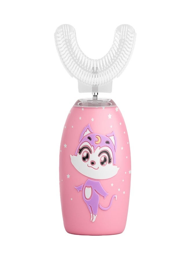 Non-Rechargeable U Shaped Toothbrush Kids, Soft Silicone Brush Head Whole Mouth Toothbrush, 360 ° Oral Teeth Cleaning Design for Toddler Toothbrushes Age 2-7 - Image 1